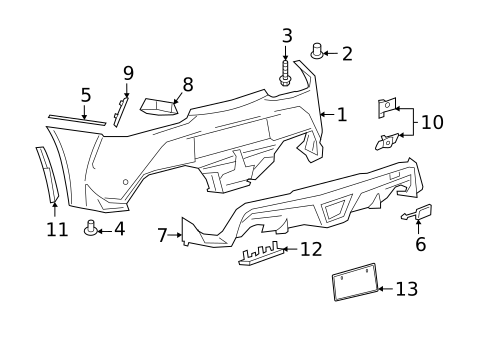 Bumper & Components - Rear for 2023 Toyota GR Supra #0