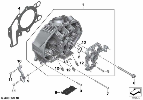 Cylinder Head with Cover for 2021 BMW-Motorrad R 1250 RS #1
