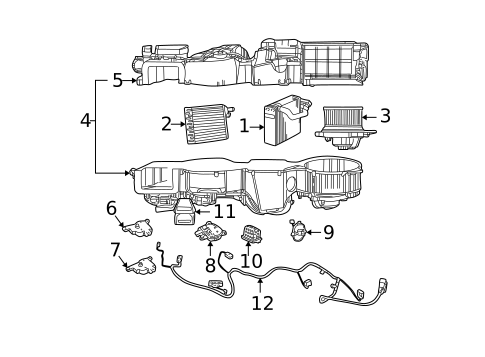Evaporator & Heater Components for 2003 Chrysler Sebring #0
