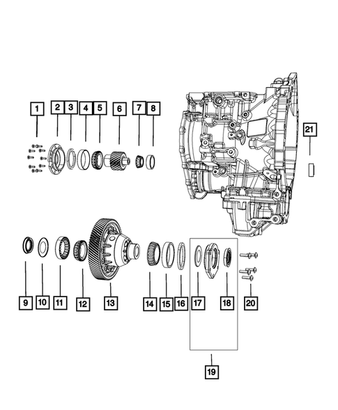 Differential for 2009 Dodge Grand Caravan #0