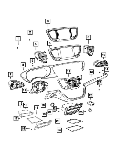 Instrument Panel for 2024 Chrysler Voyager #0