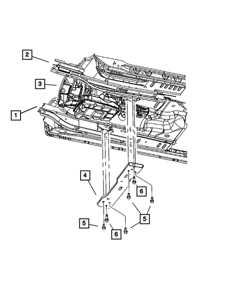 Engine Mounting for 2006 Jeep Liberty #4
