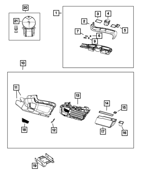 Consoles for 2020 Dodge Grand Caravan #2