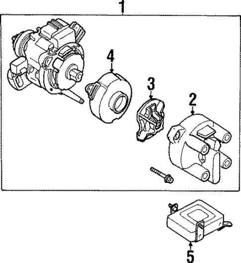 Distributor for 1996 Mazda Protege #0