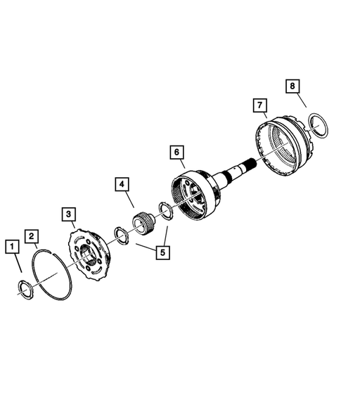 Gear Train for 2004 Jeep Grand Cherokee #3