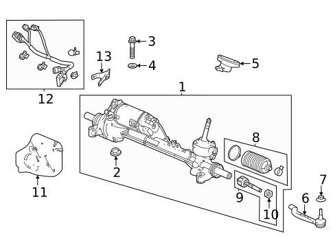Steering Gear & Linkage for 2023 Acura MDX #0
