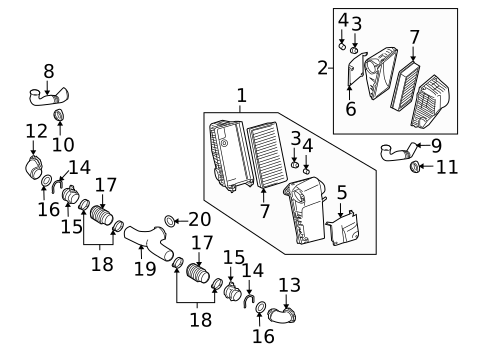 Air Intake for 2006 Porsche Cayenne #1
