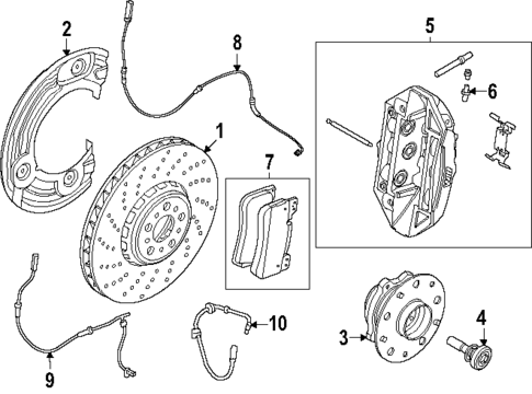 Front Brakes for 2025 BMW M5 #0