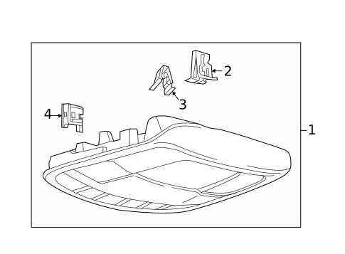 Overhead Console for 2017 Ford F-350 Super Duty #1