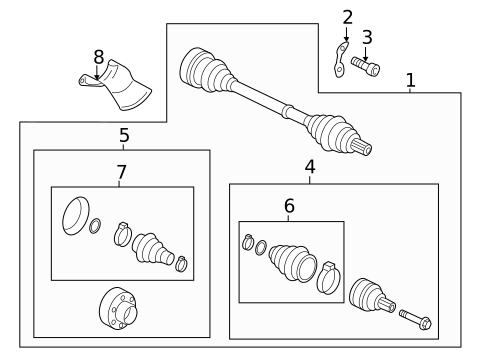 Drive Axles for 2025 Audi A4 Quattro #1