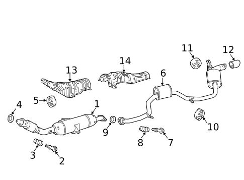 Exhaust Components for 2016 Scion iM #0