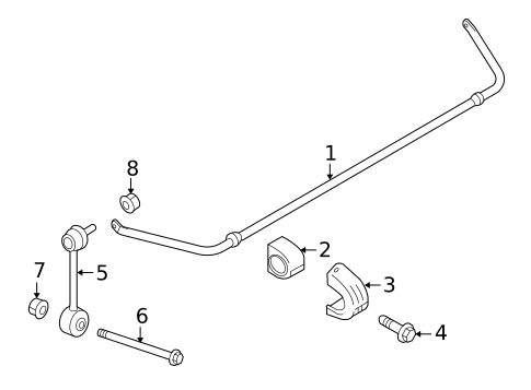 Stabilizer Bar & Components for 2012 Porsche Panamera #2