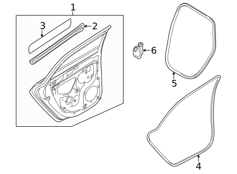 Door & Components for 2025 Audi A3 Quattro #1