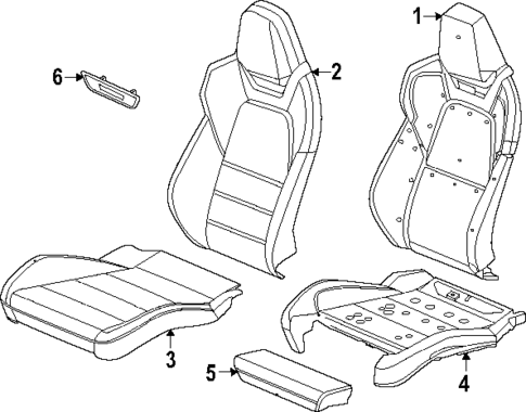 Driver Seat Components for 2025 Porsche Macan #1