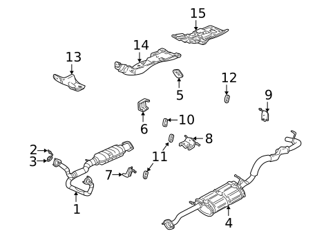 Exhaust Components for 2000 Chevrolet S10 #1