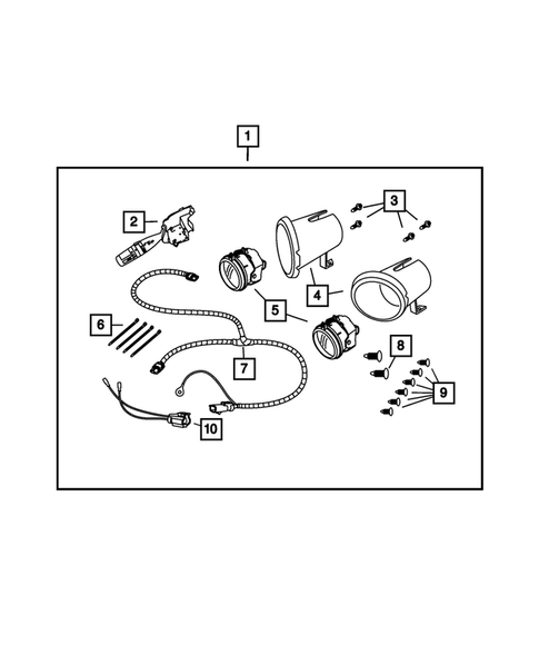 Fog Lights & Electrical for 2009 Dodge Nitro #0
