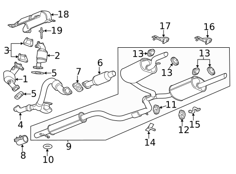 Exhaust Components for 2016 Chevrolet Impala Limited #0