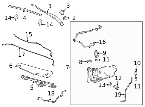 Wiper & Washer Components for 2025 Cadillac Escalade #0