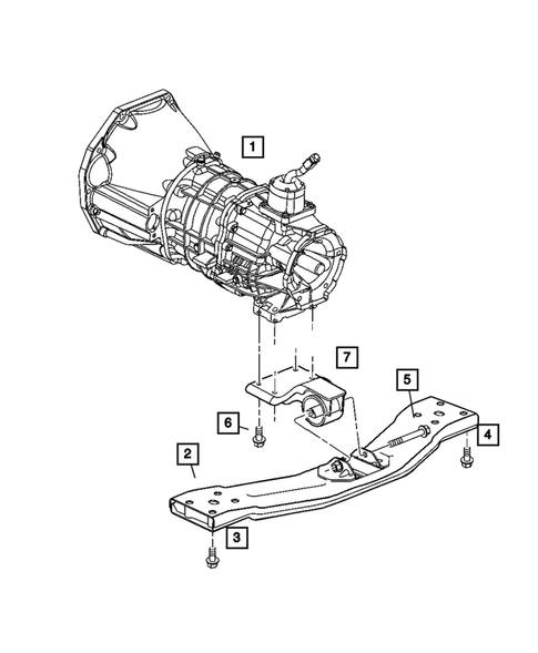 Engine Mounting for 2004 Jeep Liberty #6