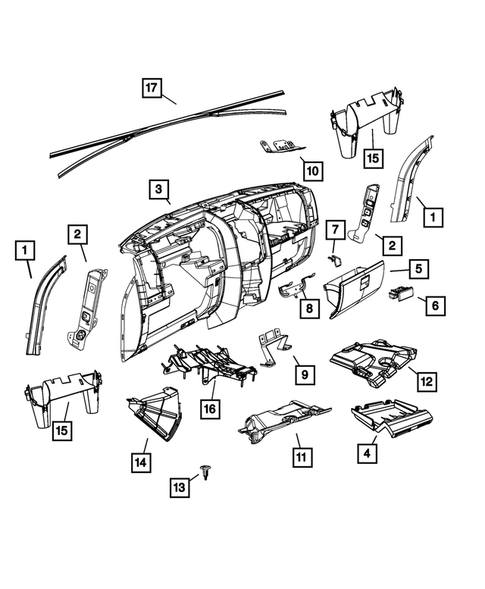 Instrument Panels for 2008 Jeep Liberty #1