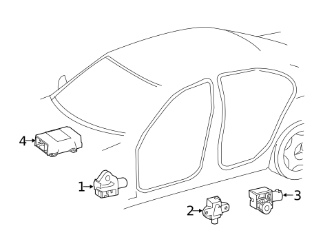 Air Bag Components for 2014 Mercedes-Benz E350 #2