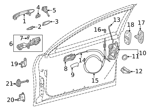 Lock & Hardware for 2025 Toyota Mirai #0