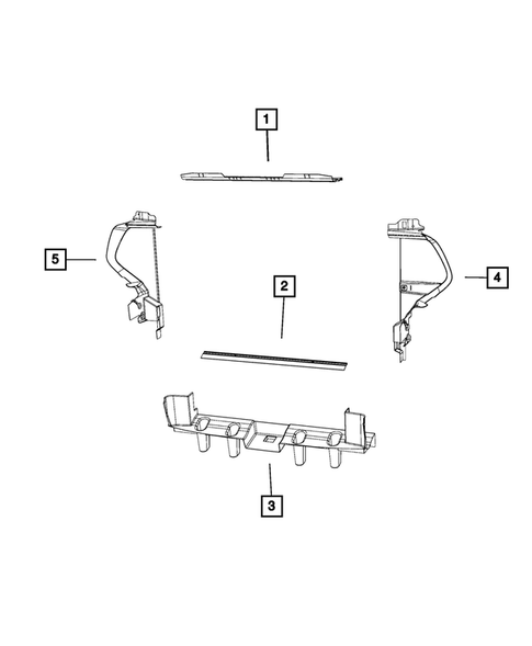 Radiator and Related Parts; Charge Air Cooler for 2014 Dodge Durango #3