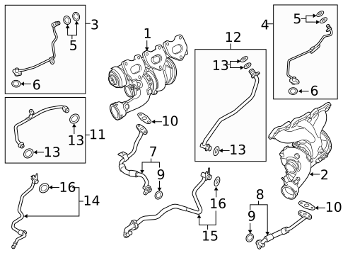 Turbocharger & Components for 2014 Porsche Panamera #0