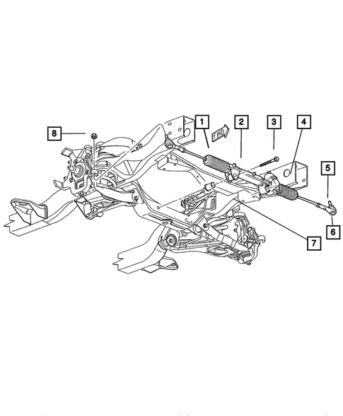 Steering Gear for 2002 Dodge Dakota #1