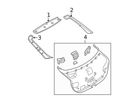 Interior Trim for 2005 Mazda 6 #0