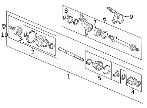 Drive Axles for 2013 Honda Accord #0