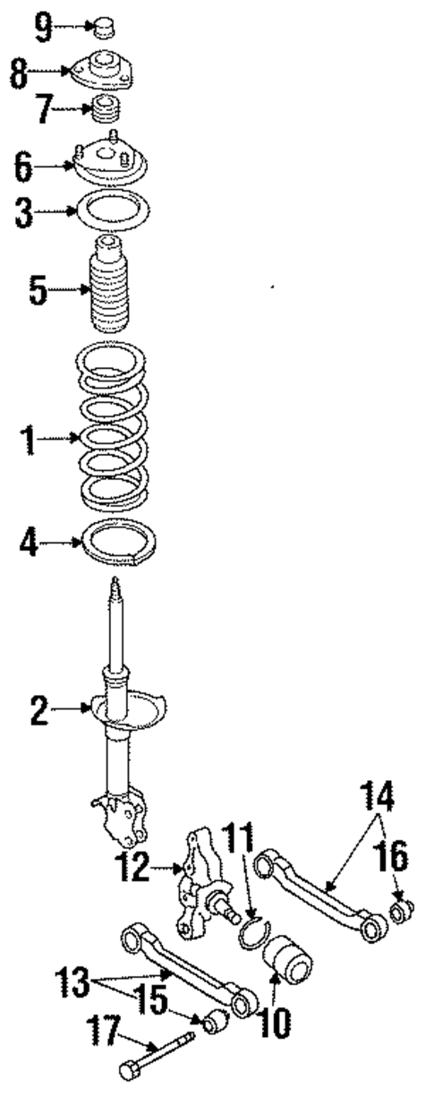 Rear Suspension for 1987 Nissan Sentra #5