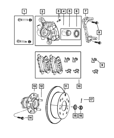 Rear Brakes for 2011 Dodge Caliber #0