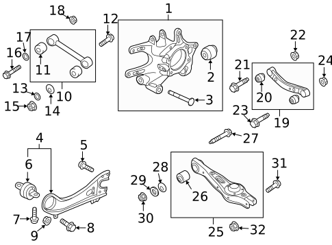 Suspension, Springs & Related Components for 2017 Hyundai Santa Fe #1