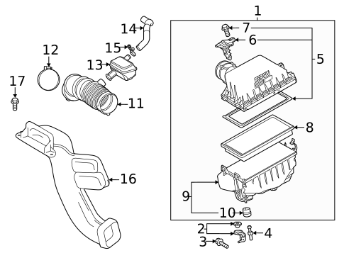 Air Intake for 2022 Toyota Sienna #0