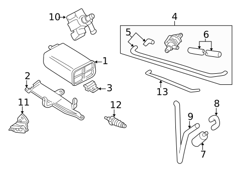 Emission Components for 2006 Volvo S80 #0
