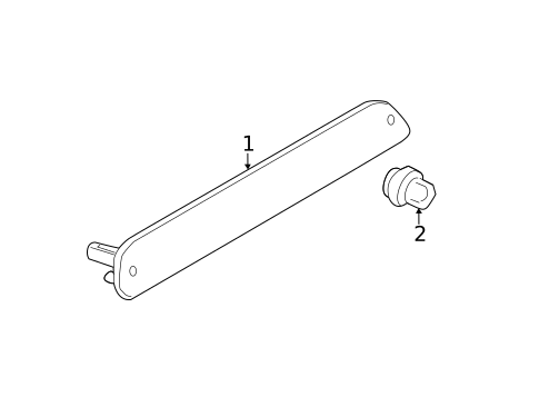 High Mounted Stop Lamp for 2010 Mercedes-Benz Sprinter 3500 #0