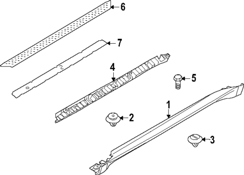 Exterior Trim - Pillars for 2011 BMW X5 #0