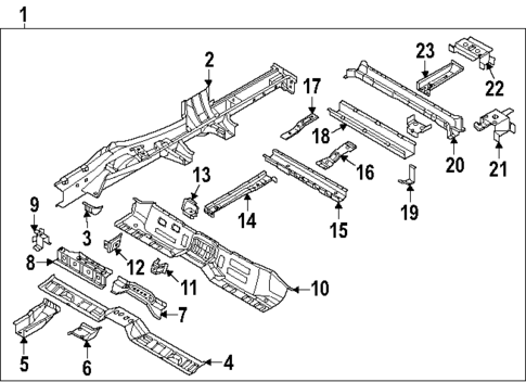 Rails & Components for 2024 Hyundai Santa Fe #0