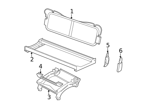 Rear Seat Components for 2001 Ford Expedition #1