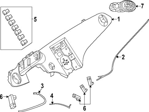 Instrument Panel Components for 2025 Mercedes-Benz EQE AMG #1