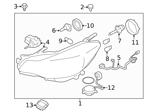 Combination Lamps for 2015 Subaru Impreza #1