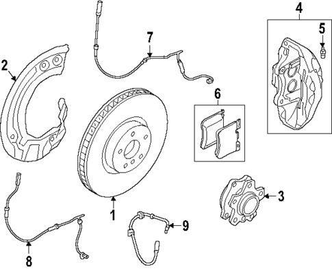 Front Brakes for 2025 BMW 530i #0