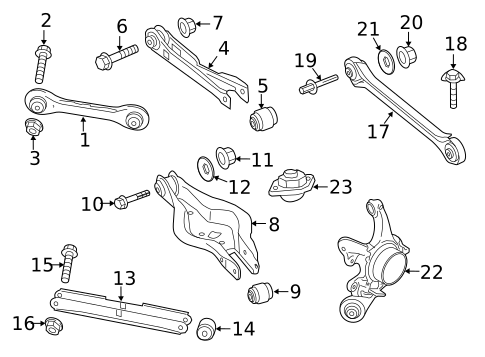 Rear Suspension for 2014 BMW X1 #1
