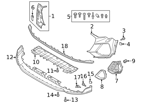 Bumper & Components - Front for 2019 Audi Q3 #0