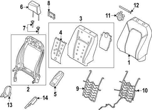 Driver Seat Components for 2018 Ford Expedition #0