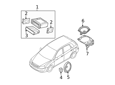 Sound System for 2005 Kia Spectra5 #0