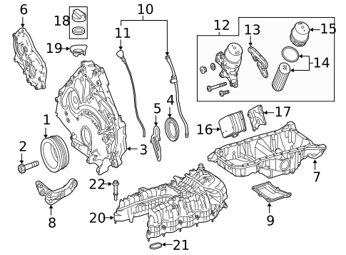 Engine Parts for 1998 Mercedes-Benz E 300 #1