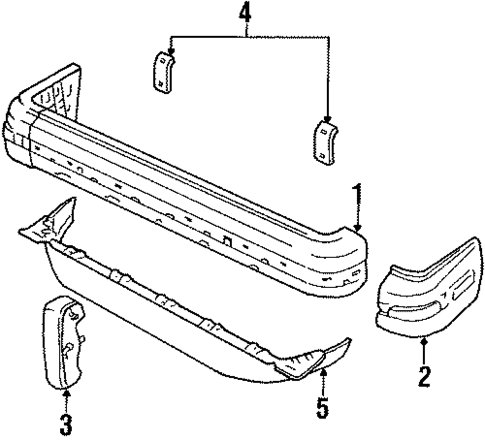 Bumper & Components - Front for 1986 Ford Bronco II #0