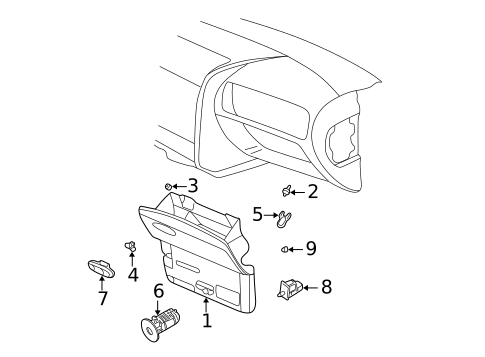 Instrument Panel for 2004 Chevrolet Trailblazer EXT #1
